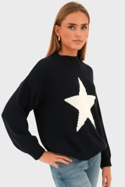 "Big star" sweater navy