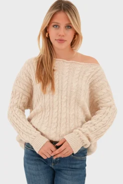 "Cable" sweater beige