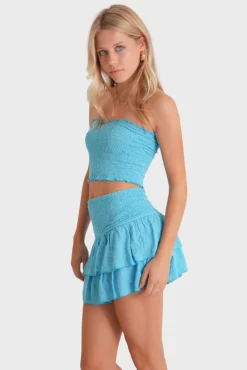 "Caribbean" tube top turquoise