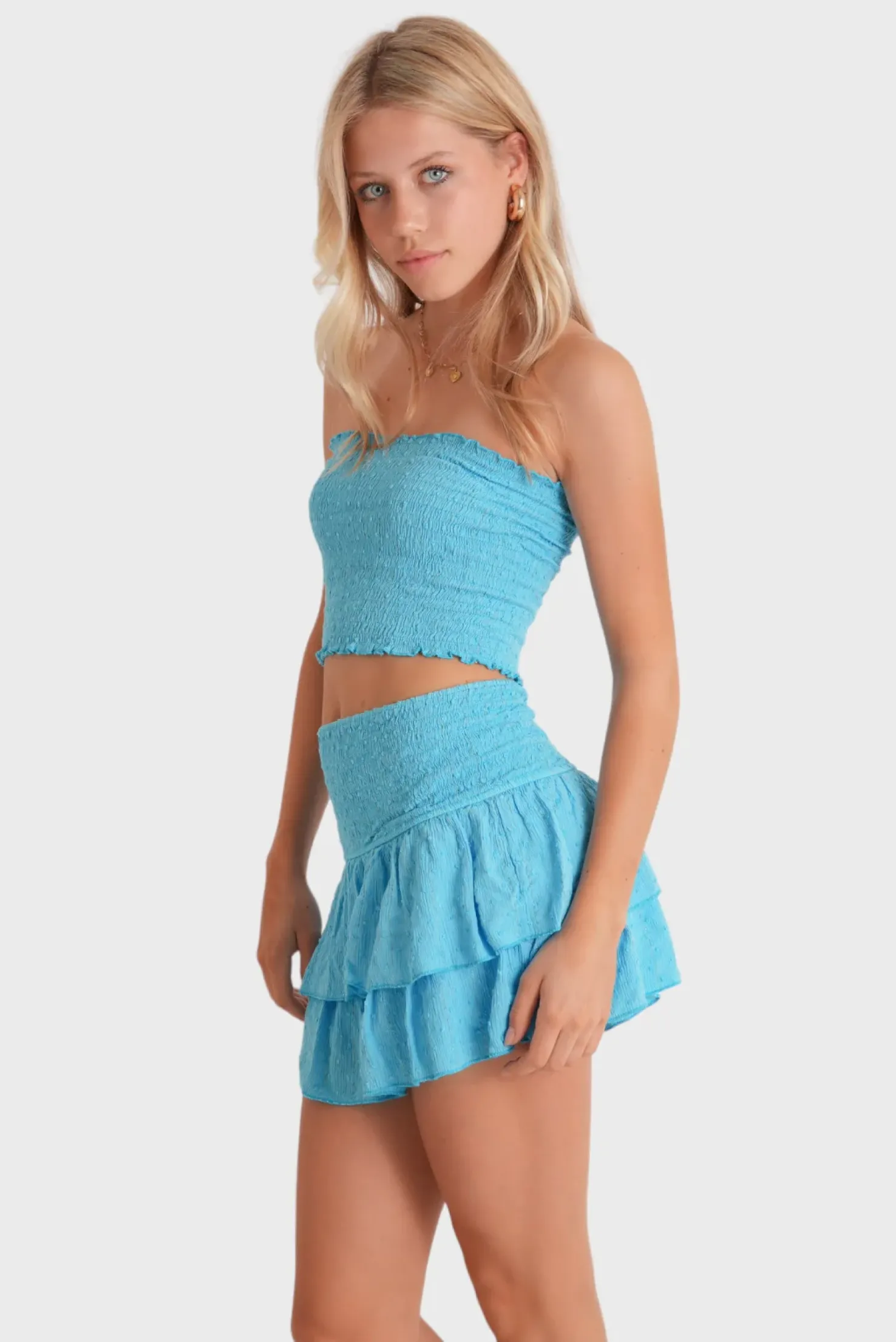 "Caribbean" tube top turquoise