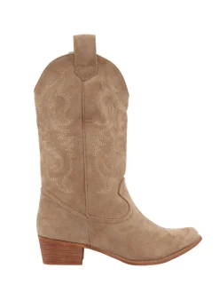 "Cowboy" boots brown suede