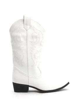 "Cowboy" boots white