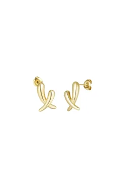 "Crossed" earrings