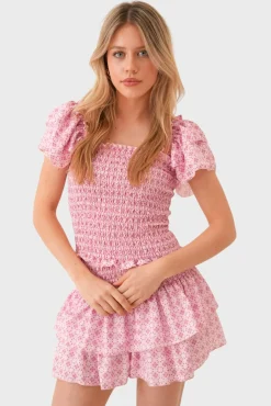 "Fiji" ruffle top