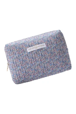 "Flora" pouch blue