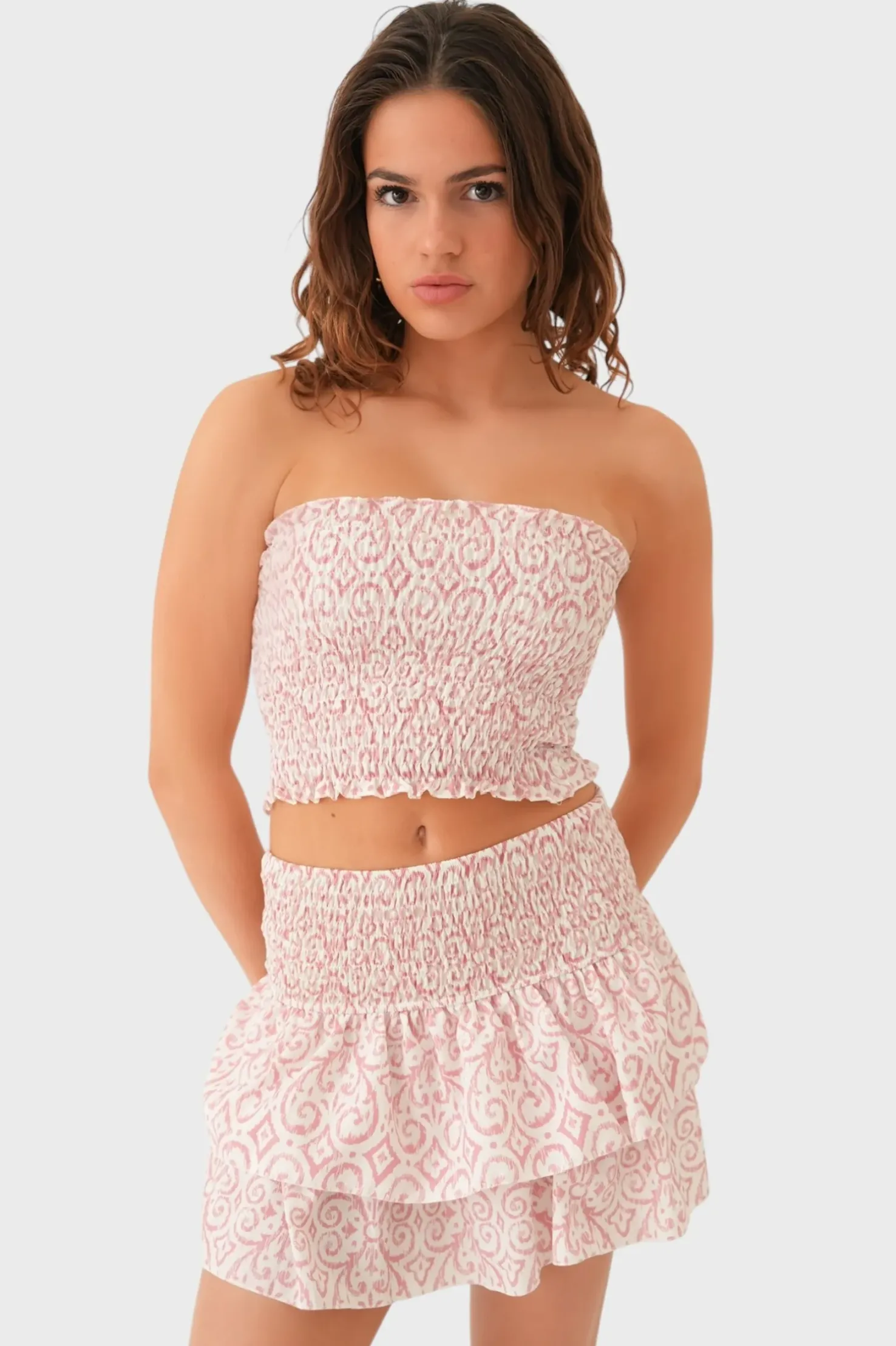 "Florence" tube top pink