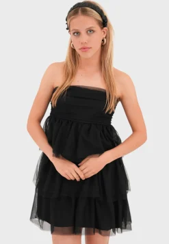 "Flowy" dress black