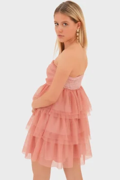 "Flowy" dress pink