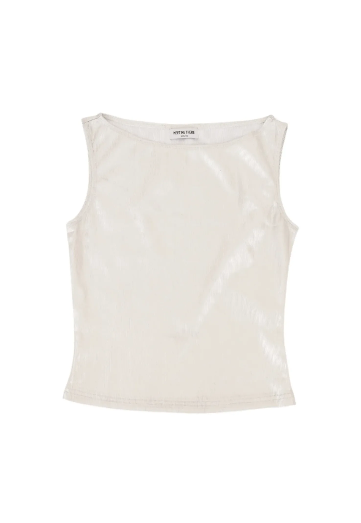 "Glitz" top silver