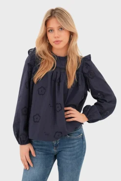 "Hope" blouse navy