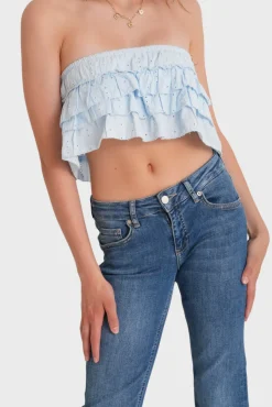 "Hope" top sky blue