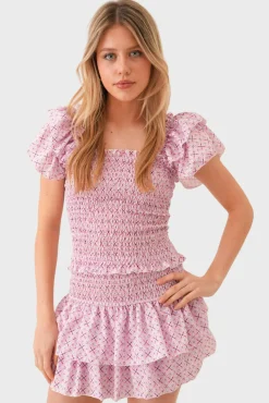 "Java" ruffle top