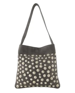 "London" studded bag grey