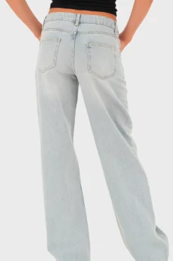 "Loose" low waist jeans light blue