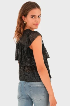 "Lottie" top black
