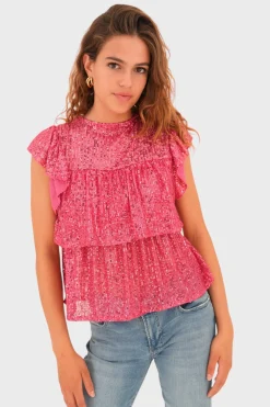 "Lottie" top pink