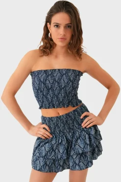 "Mykonos" tube top navy