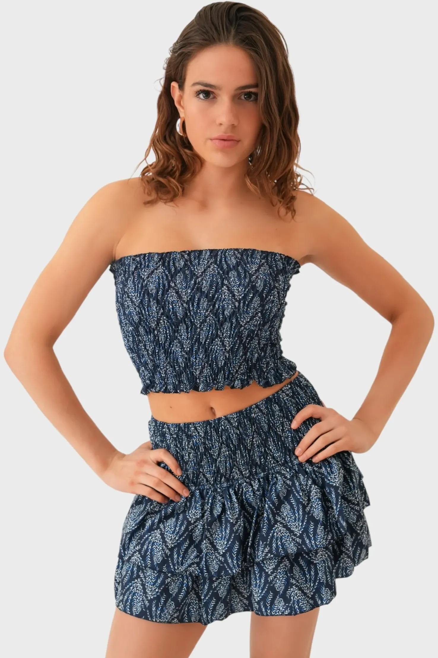 "Mykonos" tube top navy