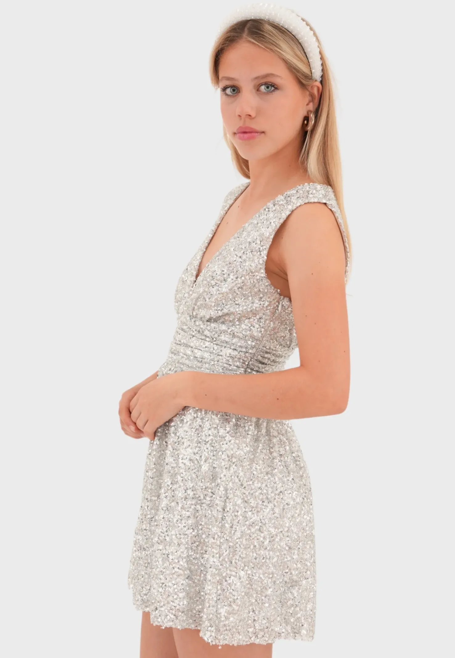 "New York" dress silver