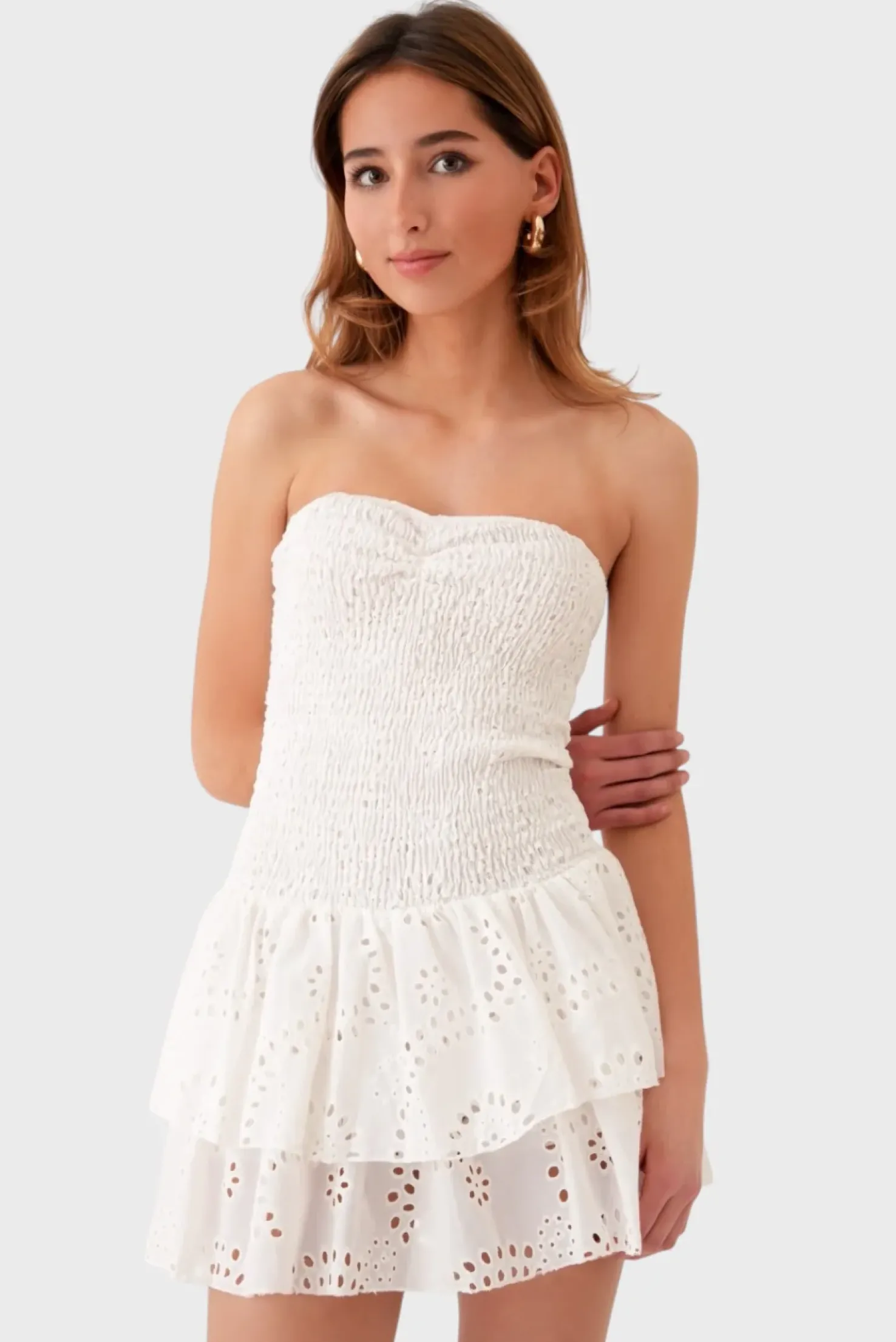 "Night out" dress white