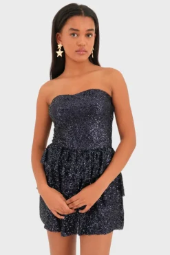 "Nightfall" dress navy