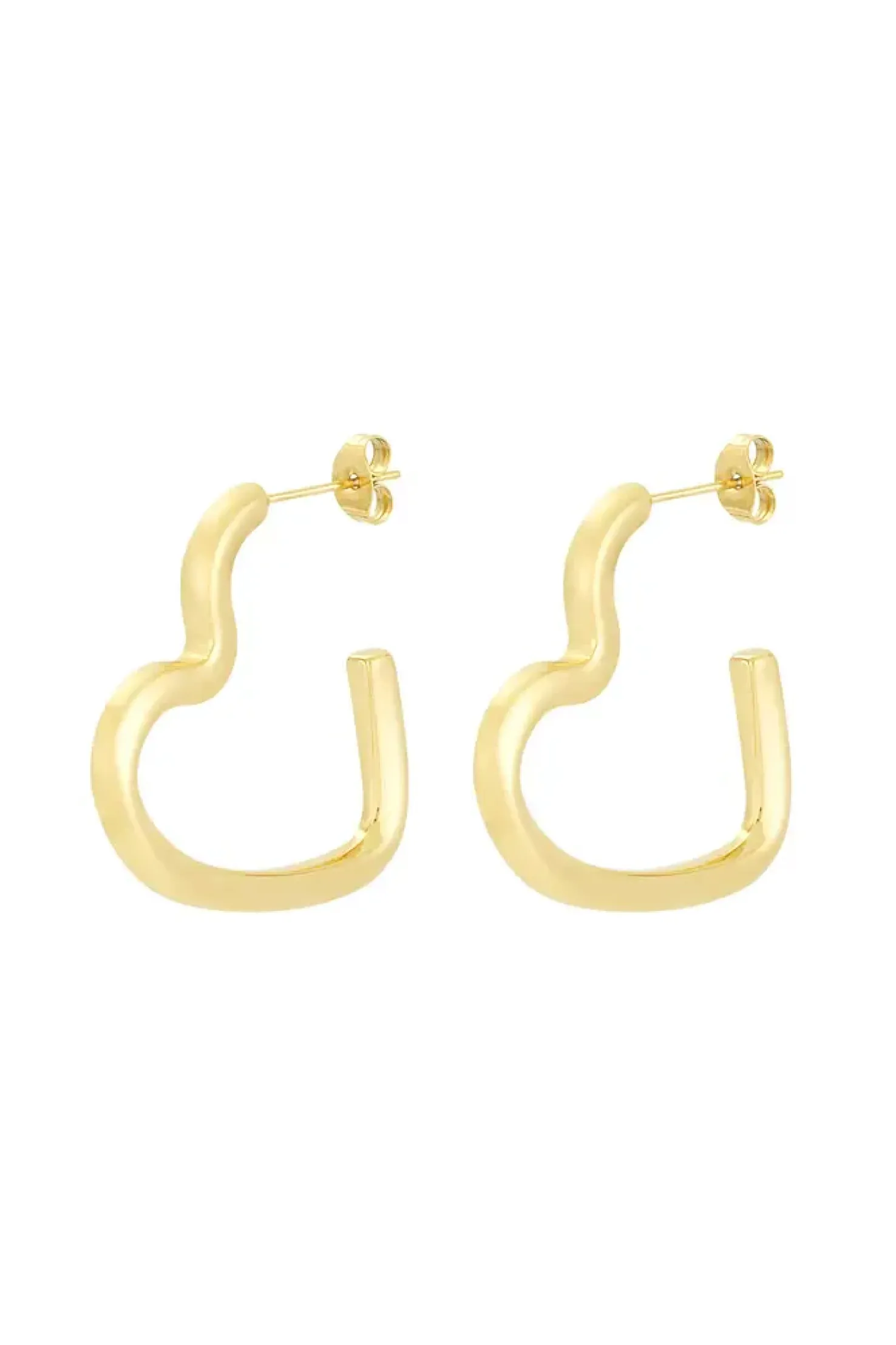 "Open heart" earrings