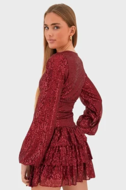 "Paris" dress red