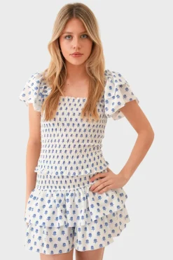"Porto" ruffle top