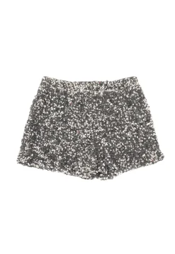 "Sparkle" shorts silver