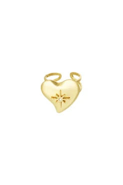 "Sparkling heart" ring