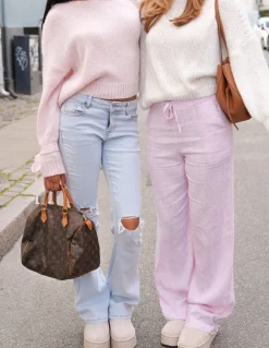 "Stockholm" pants striped pink