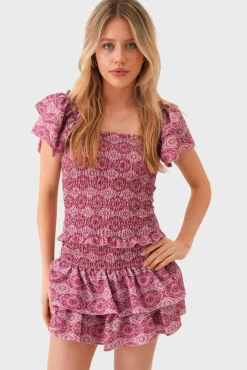 "Tulum" ruffle top