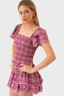 "Tulum" ruffle top