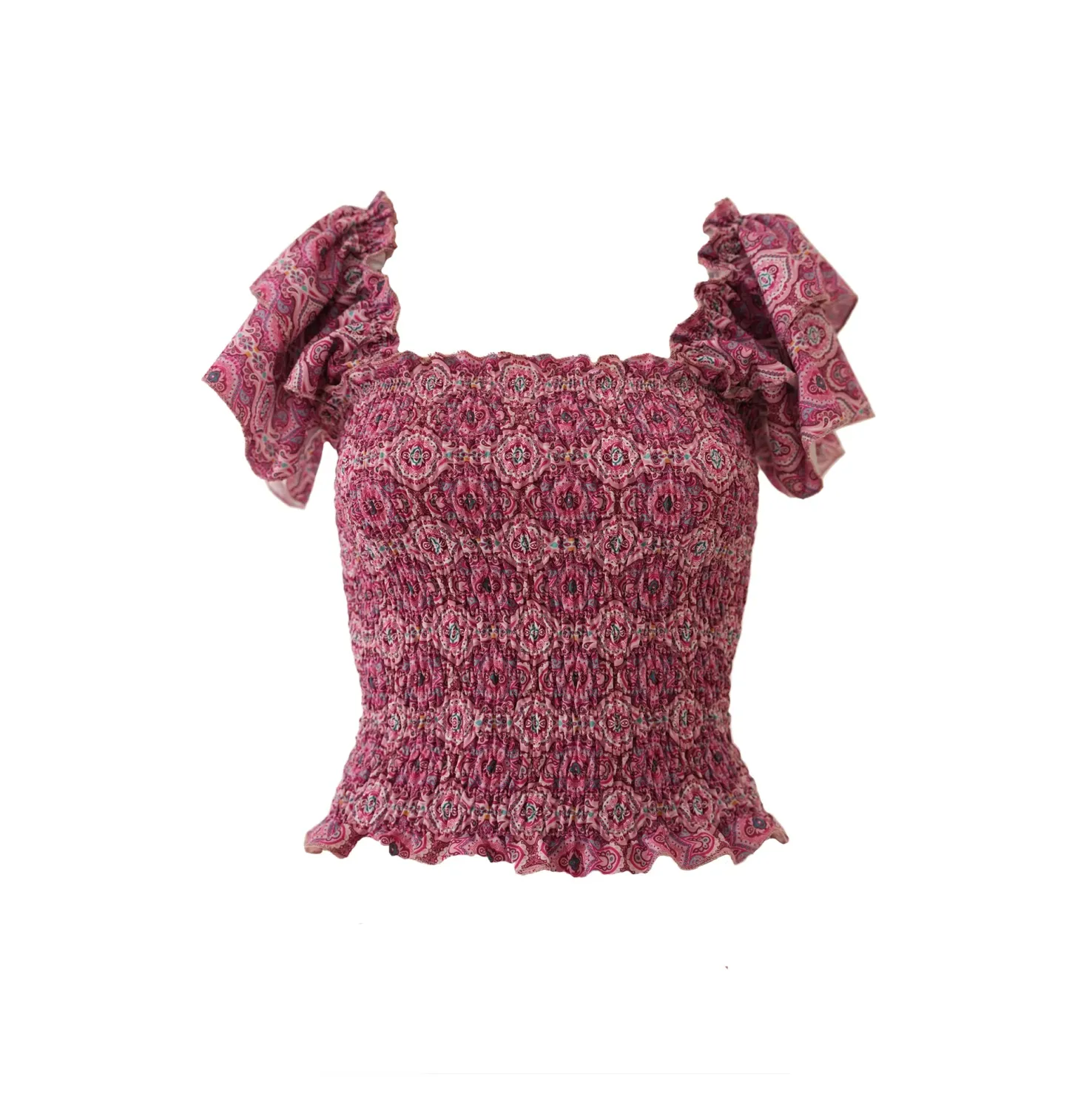 "Tulum" ruffle top